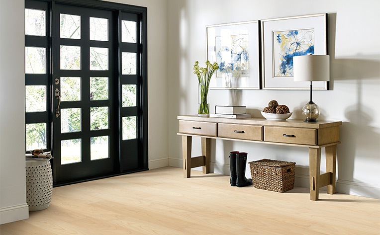 luxury vinyl entryway